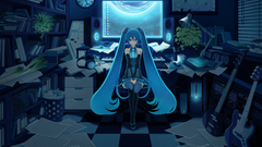 Vocaloid hatsune miku twintails