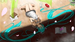 Vocaloid hatsune miku twintails