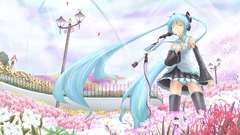 Vocaloid hatsune miku twintails