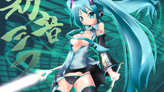 Vocaloid hatsune miku twintails