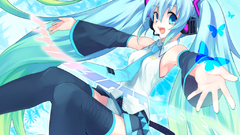 Vocaloid hatsune miku twintails
