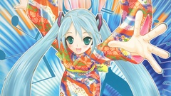 Vocaloid hatsune miku twintails