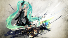 Vocaloid hatsune miku twintails