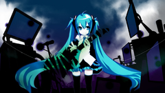 Vocaloid hatsune miku twintails
