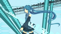 Vocaloid hatsune miku twintails