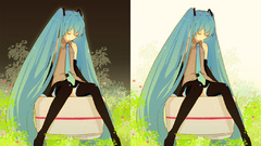 Vocaloid hatsune miku twintails
