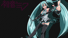 Vocaloid hatsune miku Typography