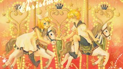 Vocaloid kagamine len kagamine rin merry-go-round
