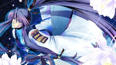 Vocaloid long hair purple