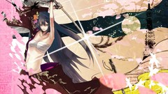 Vocaloid long hair purple