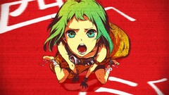 vocaloid Megpoid Gumi green eyes green hair anime girls Anime