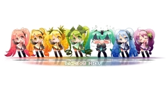 Vocaloid multicolor hatsune miku
