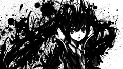 vocaloid paint splatter hatsune miku anime girls Anime