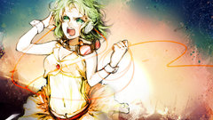 Vocaloid skirts green eyes