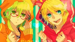 Vocaloid text glasses kagamine
