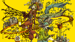 Vocaloid yellow hatsune miku