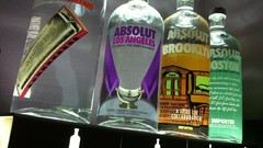 Vodka bottles alcohol absolut