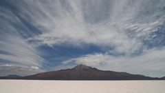 Volcan tunupa from salar