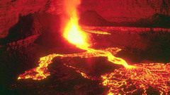 Volcanoes lava