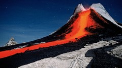 Volcanoes lava skyscapes