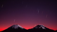 Volcanoes streaks chile