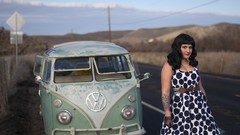 Volkswagen pin-up rockabilly pinups camper