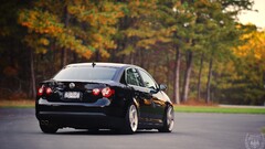 Volkswagen Volkswagen Jetta Trees Car vehicle black cars numbers