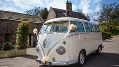 Volkswagen white cars vehicle vw bus numbers