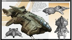 Vulture science fiction halo concept art artwork digital art 