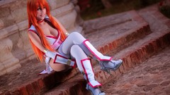 Waiting Challenger kasumi redheads cosplay