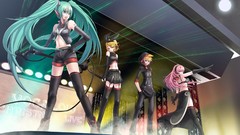Wall Anime Manga anime girls hatsune miku vocaloid megurine 