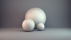 Wall balls abstract shapes spheres minimalistic artwork