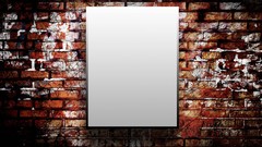 Wall banner Bricks Blank