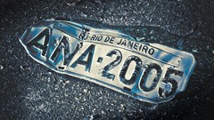 Wall cars plates Rio de Janeiro vehicles license plates 
