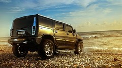 Wall cars wheels Hummer Speed races racing cars automobiles