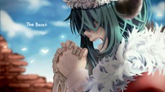 Wall clouds text tears Profile fangs horns skeletons long hair 