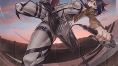 Wall clouds weapons Army Anime military Swords action jackets 