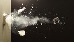 Wall destruction cellphones impact