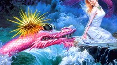 Wall Dragons fantasy art