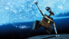 WALL E Movies robot Pixar Animation Studios blue cyan animations