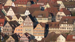 Wall German buildings towns