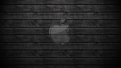Wall glass apple mac Wood
