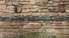 Wall Green ruins detail The sandstone aztec
