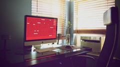 Wall imac workstation