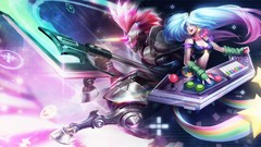 Wall League of Legends Arcade video games hecarim Sona