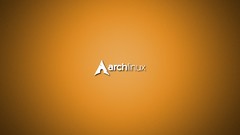 Wall orange Linux colored arch linux gnu