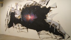 Wall outer space artwork