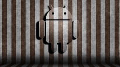 Wall patterns brown lines android guy floor grey perspective 