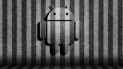 Wall patterns brown lines android guy floor grey perspective 