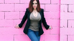 Wall pink xD boobs huge boobs Sabrina Salvatore